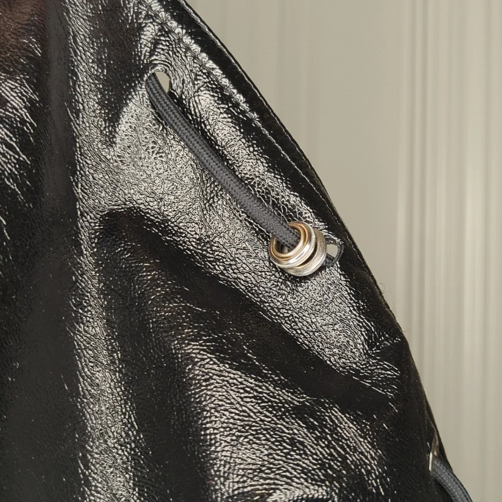 LeSportsac Black Backpack with Red, Pink, White Hearts - Picture 5 of 9